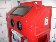 Piaskarka - szkiełkowanie